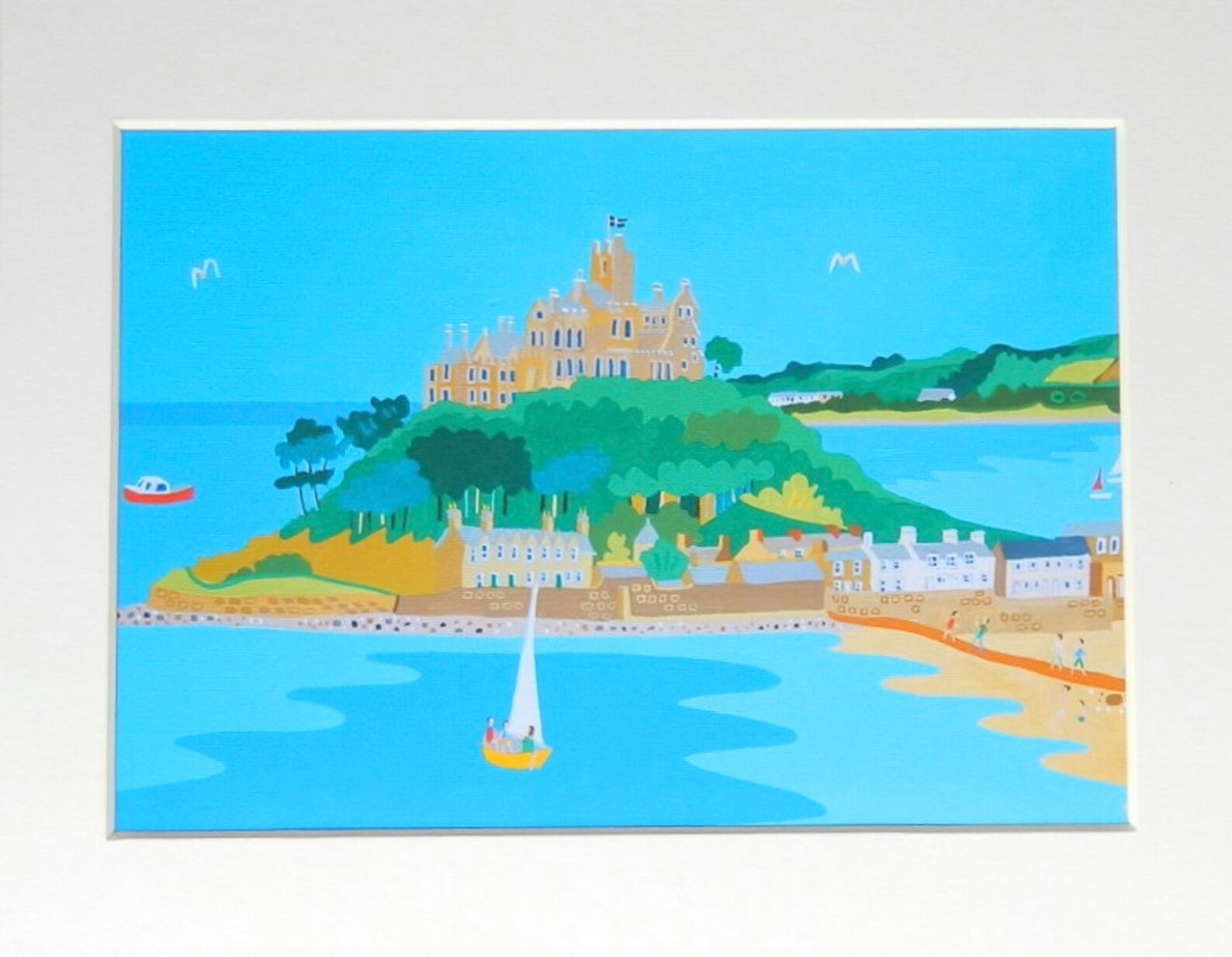 St Michael's Mount Cornwall Unframed Art Print by Etsy