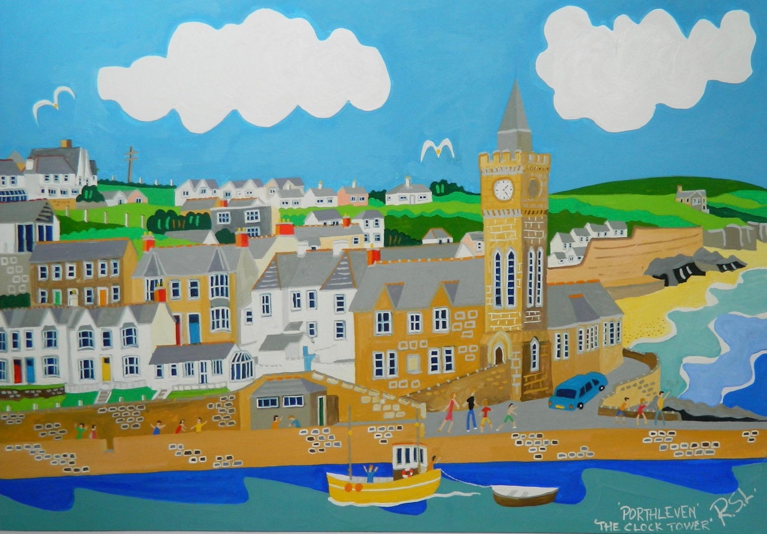 Porthleven Cornwall Framed Art Print Richard Lodey Etsy UK