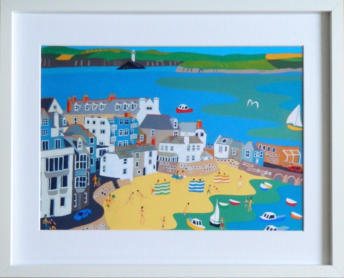 St Ives Cornwall Framed Art Print by Richard Lodey Etsy UK