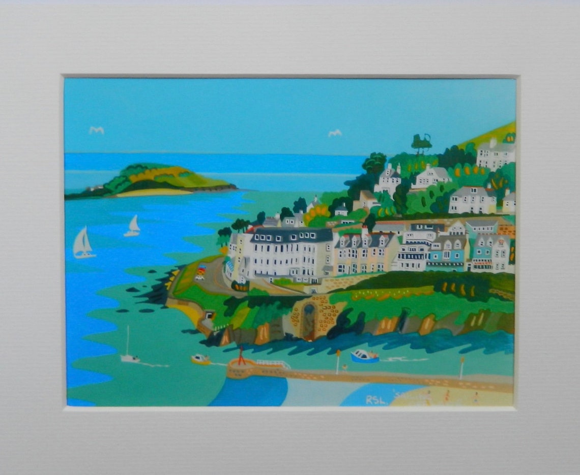 Looe Cornwall Unframed Art Print by Richard Lodey Cornish Etsy UK