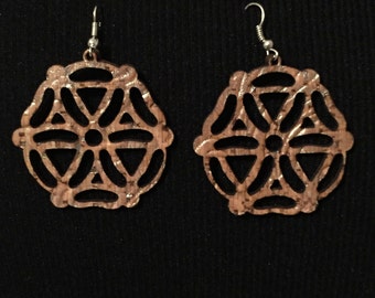 Silver Dust Geo Earrings