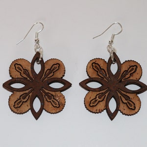 CORK FLOWER EARRINGS image 2