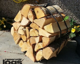 Wheel of Logs - 20kg of Premium Kiln Dried Silver Birch Firewood Logs