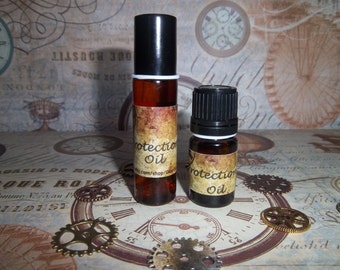 Aromatherapy Protection Essential Oil Blend with Gemstone & Color Therapy