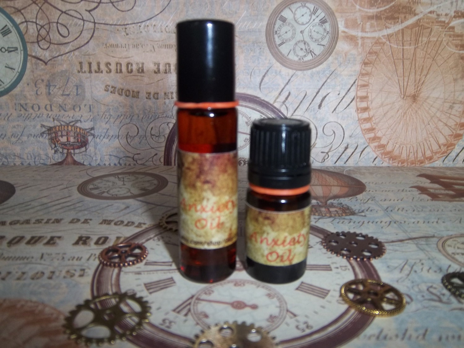 Aromatherapy Anxiety Essential Oil Blend With Gemstone & Color Therapy