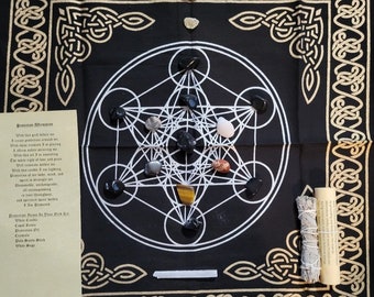 Metatron Crystal Grid Travel Kit with Protection Oil