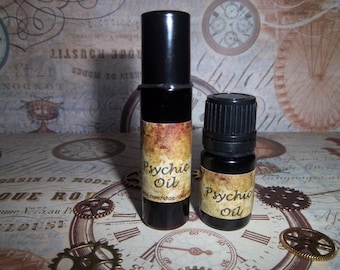 Aromatherapy Psychic Essential Oil Blend with Gemstone & Color Therapy