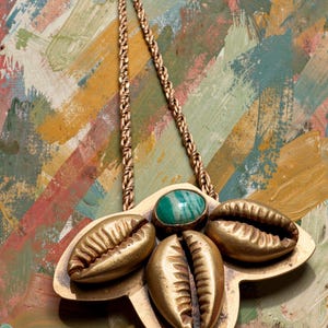 Cowrie Flower Pendant