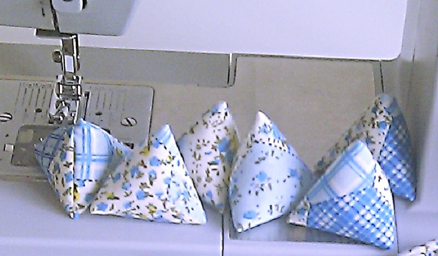 Set of 6 Polka Dot Sewing Pattern Weights, Pyramid Weights, Sewing