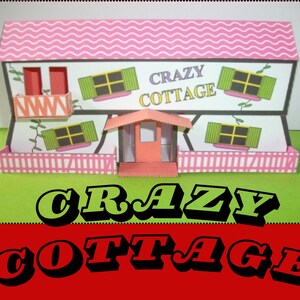 OO Scale Crazy Cottage Kirmes Karte Model Kit PDF Digital Download