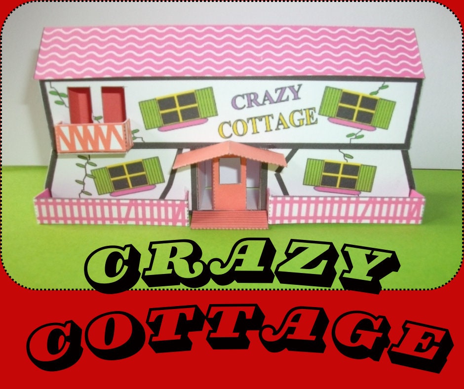 OO Scale Crazy Cottage Funfair Card Model Kit PDF Digital Download - Etsy
