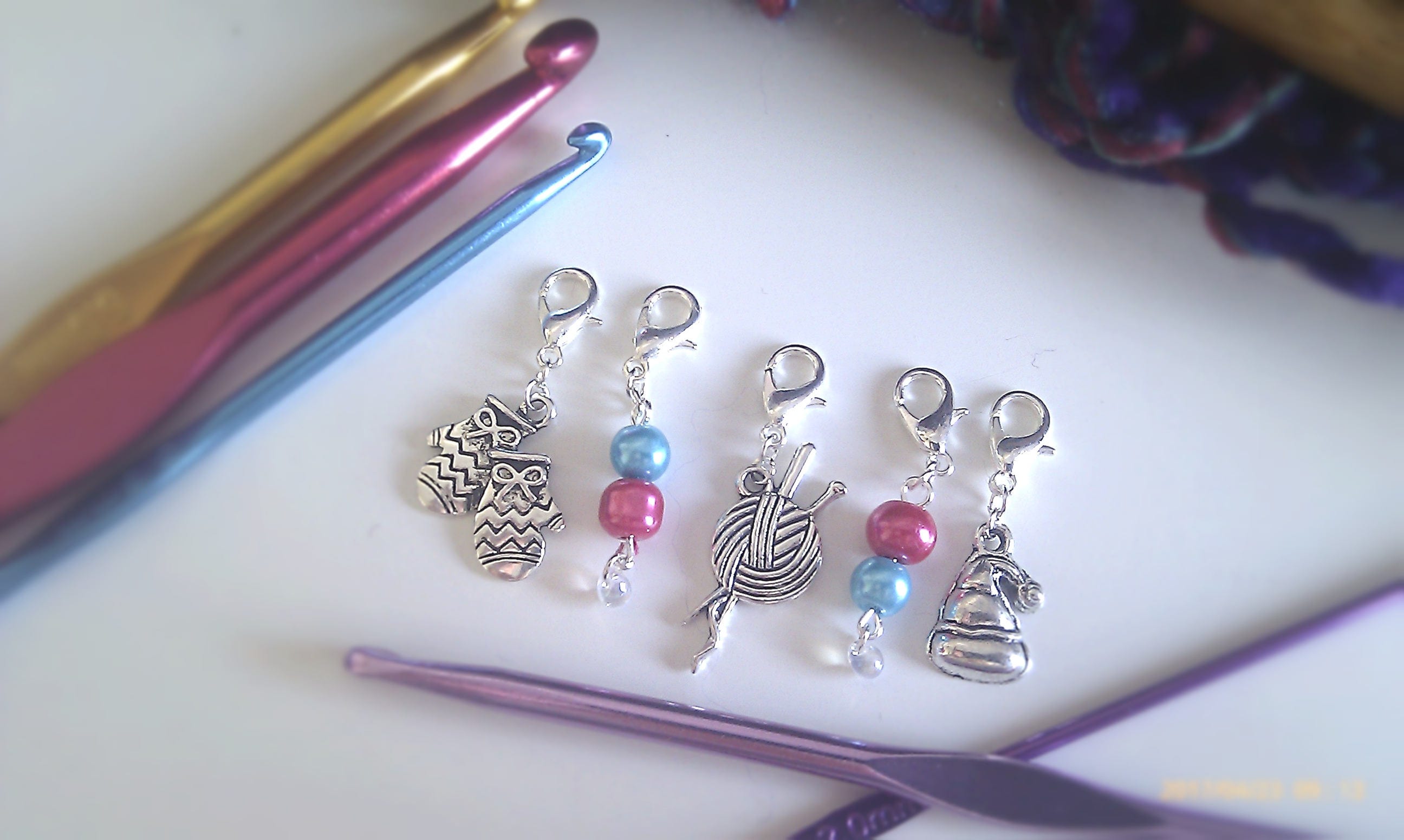 Crochet Stitch Markers Knitting Stitch Marker Charms & Beads Etsy UK