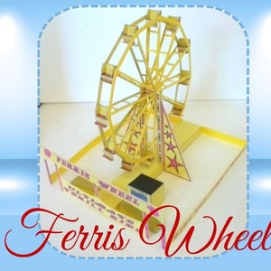OO Riesenrad Jahrmarkt Karte Model Kit PDF Digital Download Riesenrad