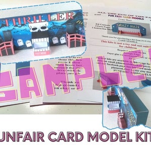 OO Scale Thriller Fairground Attraktion Karte Modell Kit PDF Digitaler Download Kirmes