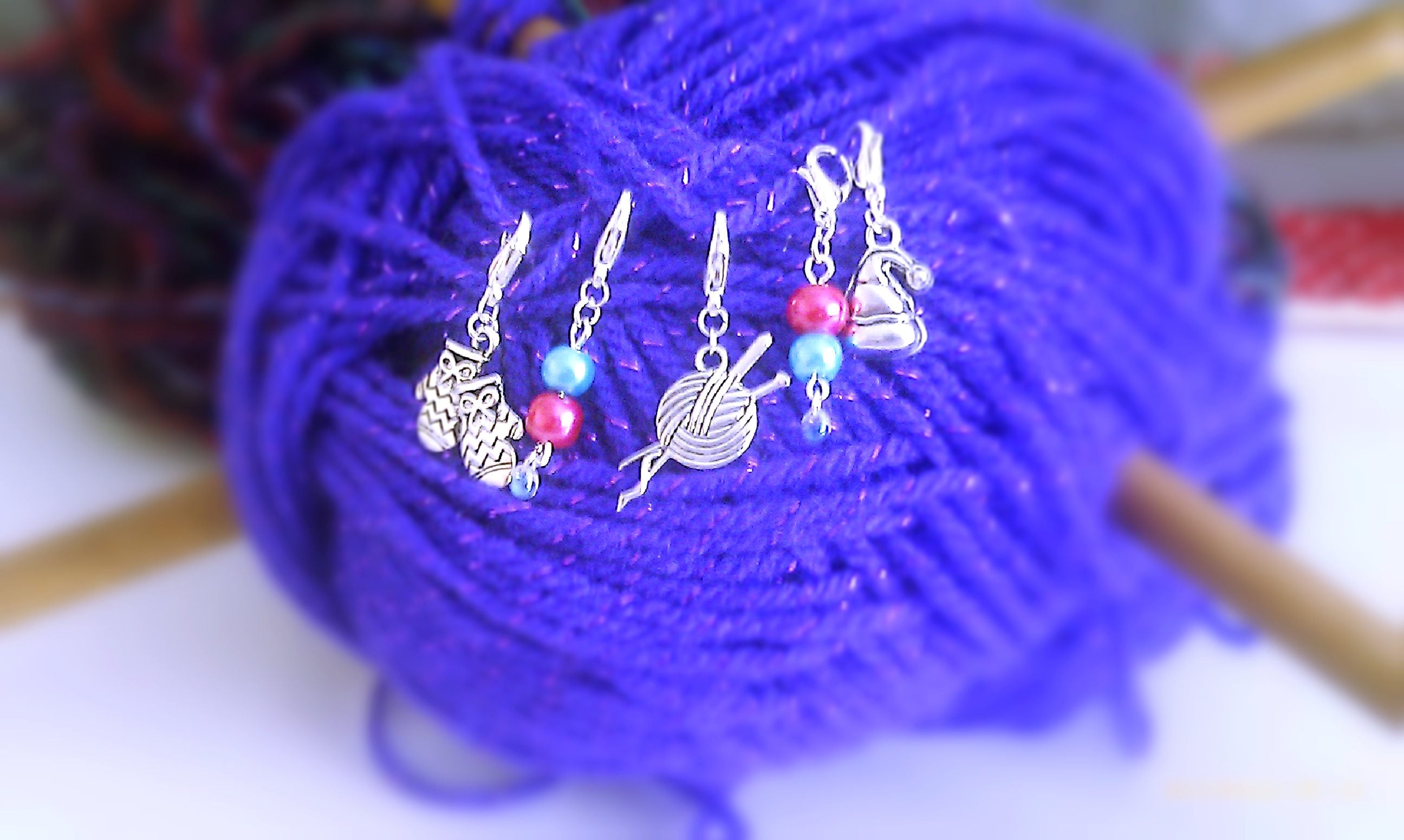 Crochet Stitch Markers Knitting Stitch Marker Charms & Beads Etsy UK