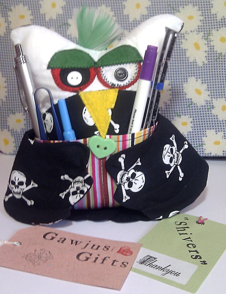 Novelty Desk Tidy/tool Tidy Quirky Owl Desk Holder Novelty Etsy
