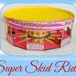 Rummelplatz OO Scale Super Skid Fahrt Karte Model Kit Digital Download