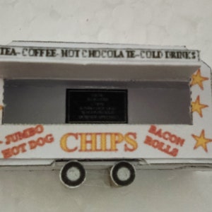 OO Scale Burger Van Kartenmodell Bausatz PDF Digital Download