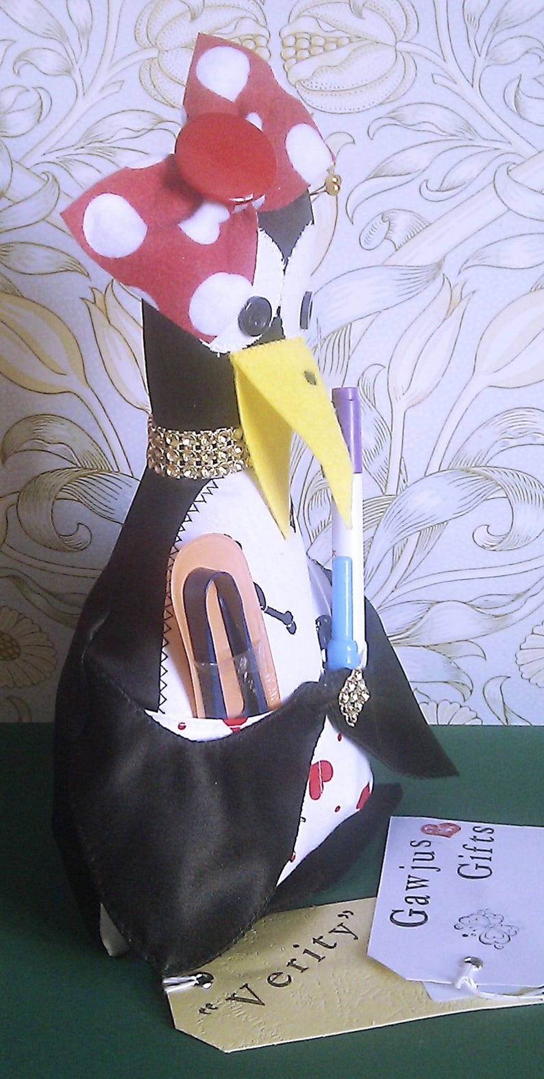 Novelty Desk Tidy/tool Tidy Quirky Penguin Desk Holder Etsy UK