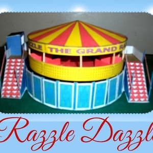 OO Scale Rzzle Dazzle Funfair Card Model Kit PDF Digital Download Rummelplatz