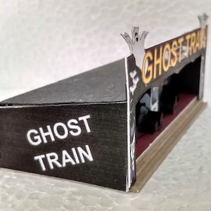 Kit de maqueta de tren fantasma de feria de diversiones a escala OO, descarga digital en formato PDF