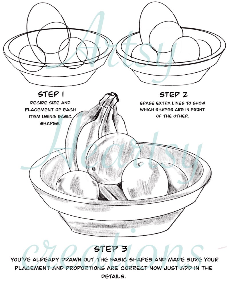 Art Lesson How to Draw Workbook Lesson 2 - Etsy Canada