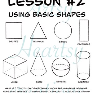 Art Lesson How to Draw Workbook Lesson 2 - Etsy Canada
