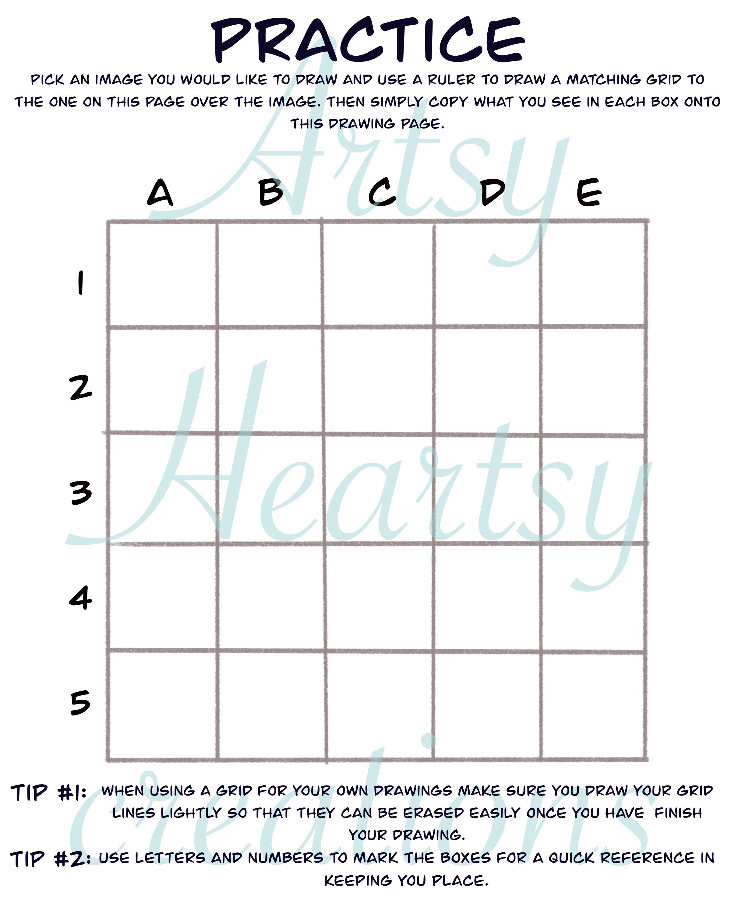 Art Lesson How to Draw Workbook Lesson 1 - Etsy
