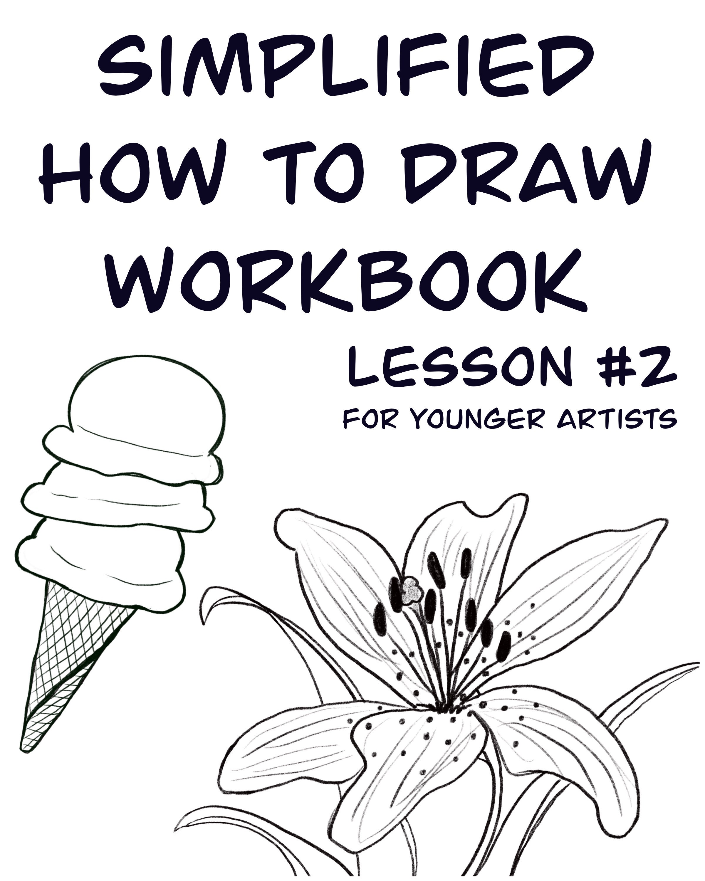 Art Lesson How to Draw Workbook Lesson 2 - Etsy