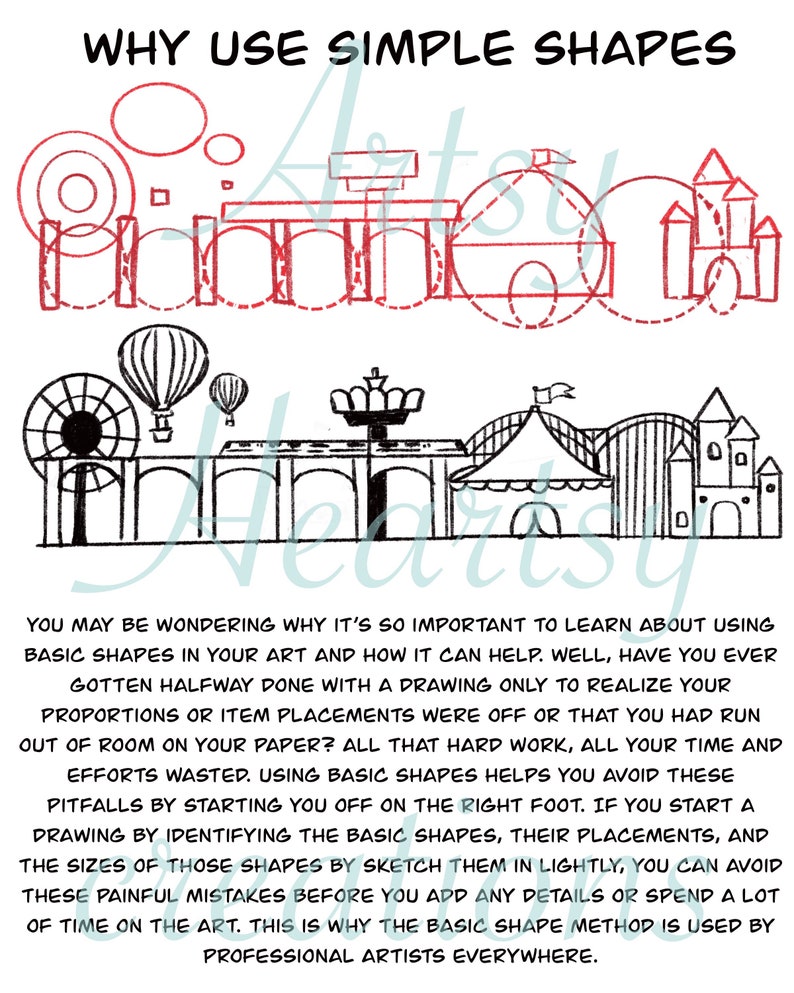 Art Lesson How to Draw Workbook Lesson 2 - Etsy Canada