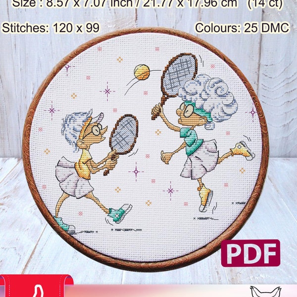 Cross Stitch Pattern: Funny, Grandmother, Granny, Modern, PDF, Gift, Cute, Friends, Photo, Travel, Patterns, Needlepoint, Small, Sport