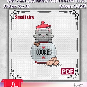 Cat cross stitch, Cross stitch animals, Kitten cross stitch pattern, Easy cross stitch pattern, Modern embroidery, Cross stitch designs