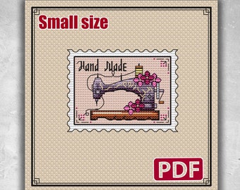 Small cross stitch pattern: Flowers, Spring, Designs, Stamp, Hand Made, Sewing, Summer, Embroidery, Needlepoint, PDF, Modern, Mini, S-025