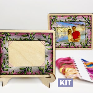 KIT punto croce: Portagioie, Vuoto, Legno, Tela di plastica, Piccolo, Mini, Modello, Etichetta, Divertente, Moderno, Biglietti, Artigianato, Fai da te, Contato, Principiante