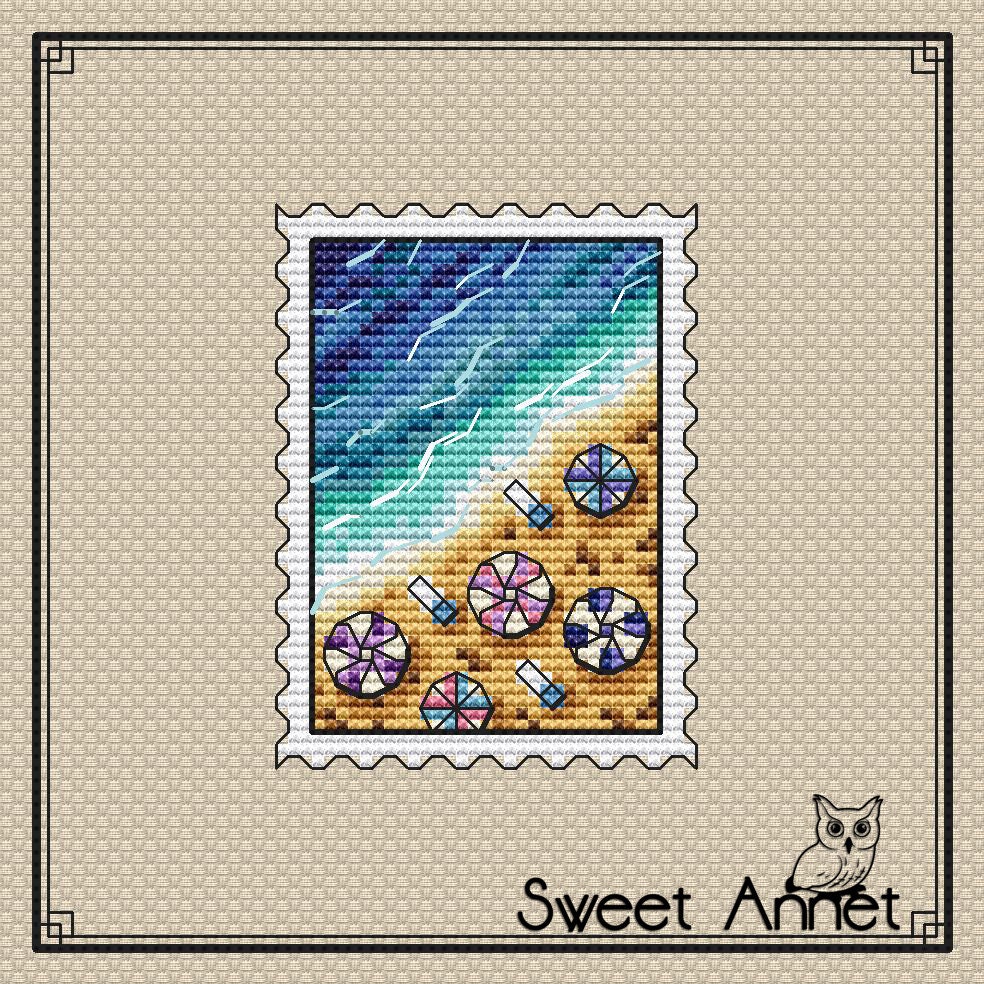 Small Cross Stitch Pattern: Sea, Beach, Travel, Ocean, Stamp, Summer, Mini, Plastic Canvas, Counted, Bookmark, Fish, Landscape, Nature,s-125 - Etsy small-cross-stitch-pattern-sea-beach-travel-ocean-stamp-summer-mini-plastic-canvas-counted-bookmark-fish-landscape-nature-s-125-etsy
