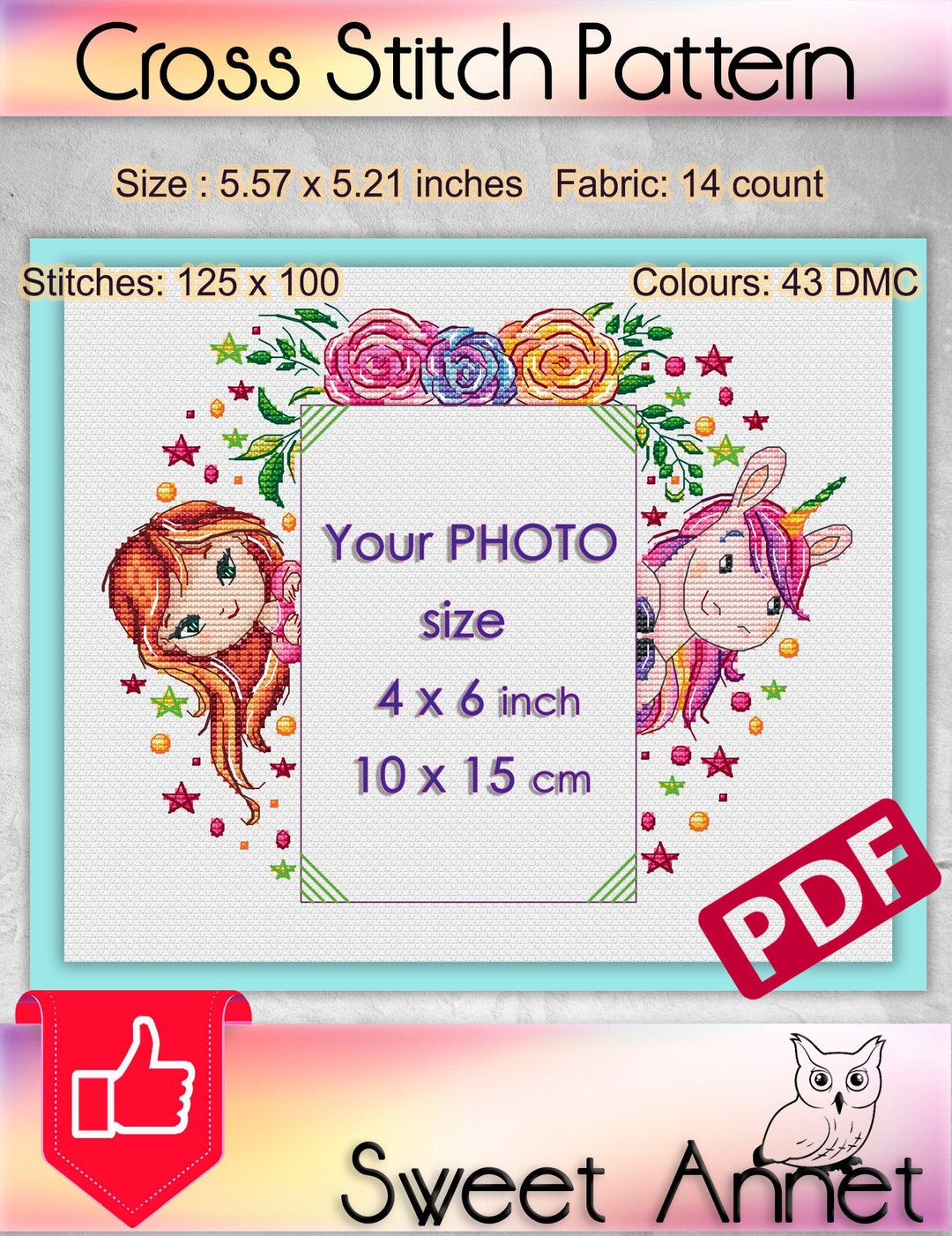 Personalised Cross Stitch, Baby Shower Cross Stitch, Cross Stitch