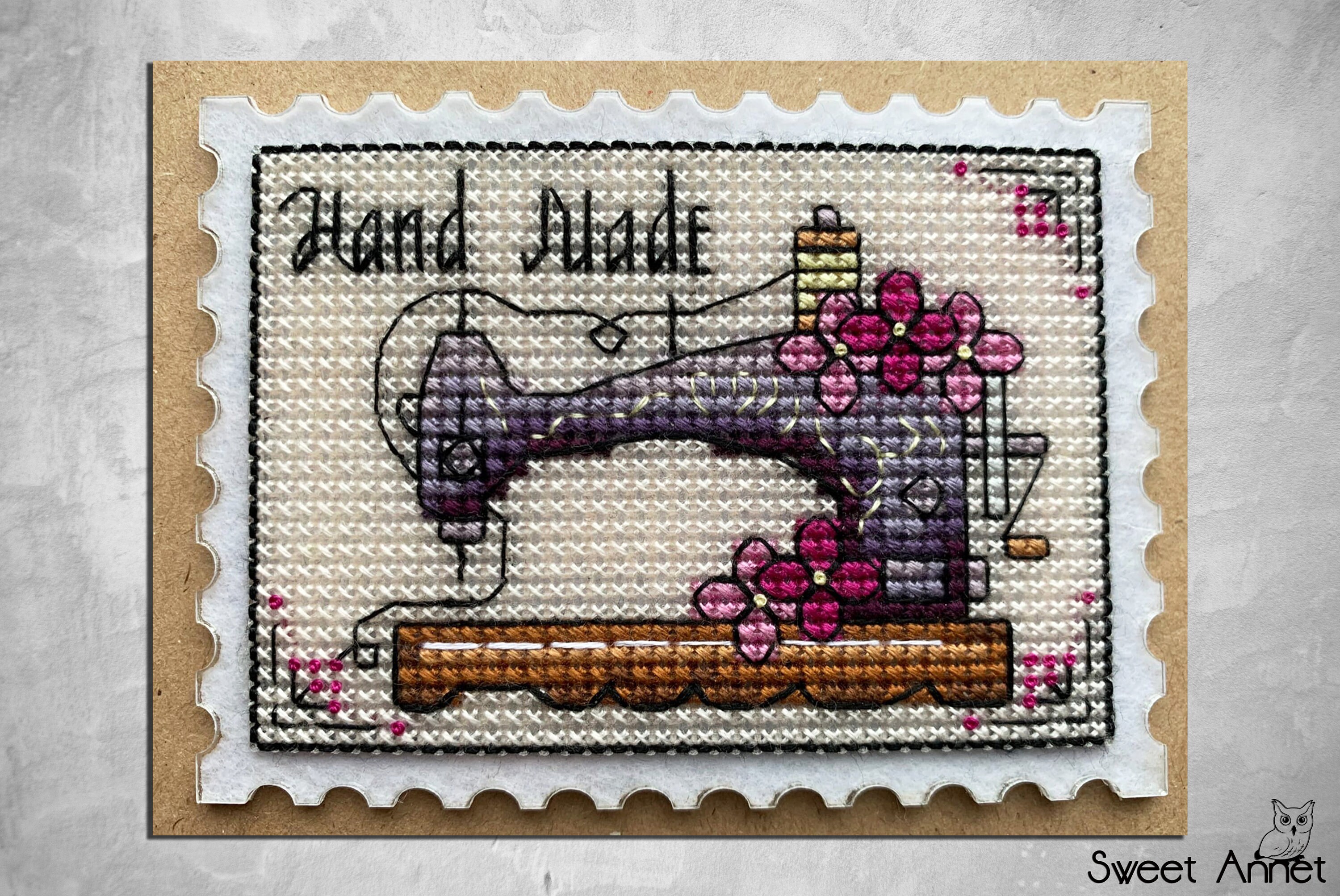 Cross Stitch KIT Counted Beginner Stamp Diy Blank Small Etsy