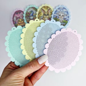 Kit de punto de cruz: sello, en blanco, madera, lienzo de plástico, pequeño, mini, patrón, etiqueta, divertido, moderno, tarjetas, manualidades, bricolaje, contado, principiante