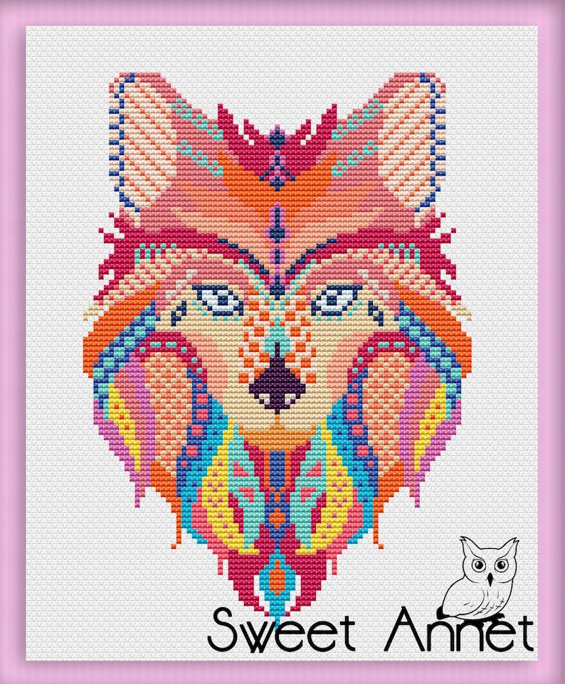 Sewing Needlecraft Patterns Cross Stitch Fox Easy Cross Stitch Animals Cross Stitch Mandala Cross Stitch Cross Stitch Owl Set Of 6 Patterns Cross Stitch Pattern