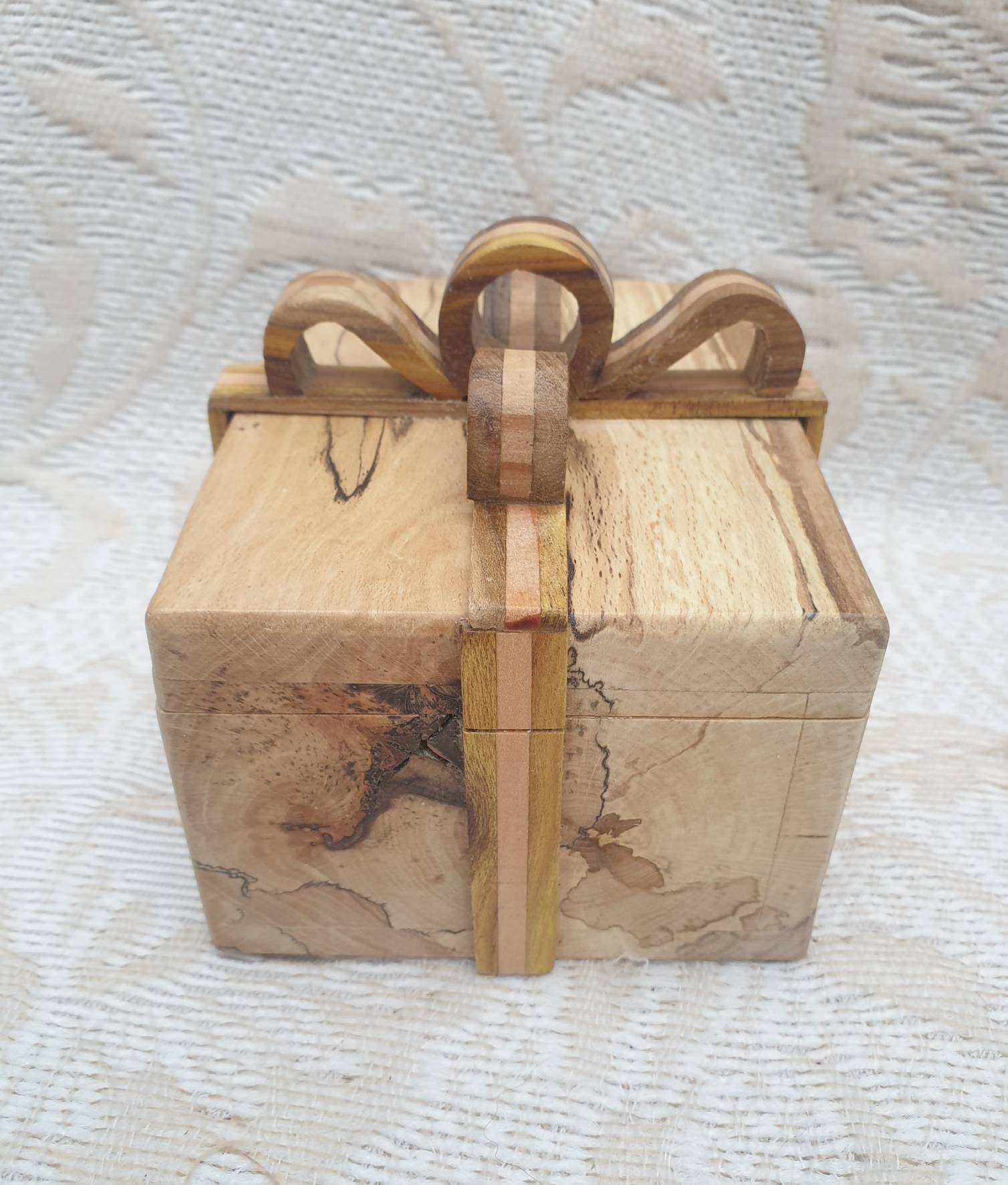 Handmade Wooden Gift Box in English Spalted Beech Walnut and Etsy