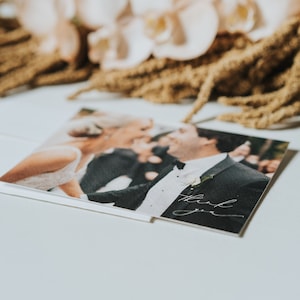 Biglietti di ringraziamento per matrimonio con foto in blocco - design biglietti di ringraziamento per matrimonio