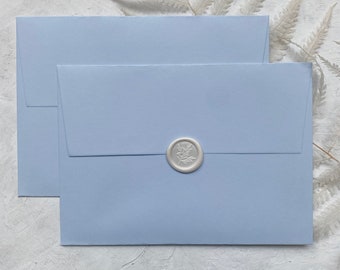 Enveloppes bleu ciel | enveloppes bleu pâle pour faire-part de mariage | Bleu azur C5