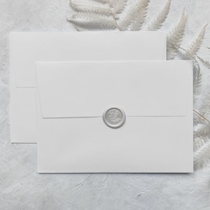 Ivory Off White Envelopes for Wedding Invites | Luxury Envelopes for A5 Wedding Invitation | C5 Pristine White