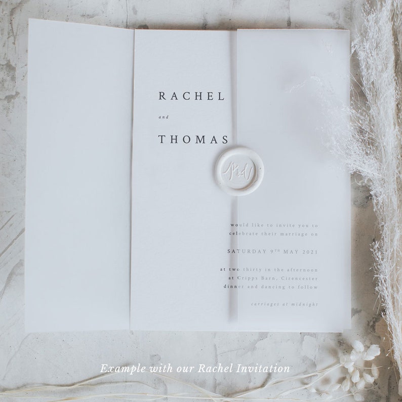 Vellum Jackets for A5 Wedding Invitations Pre Folded Etsy UK