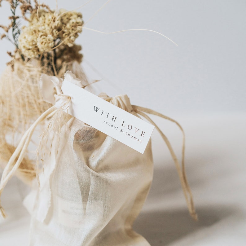 Printed favour tags wedding small details party gift tags