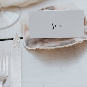 Calligraphy Style Place Cards. Table name cards for wedding. image 1
