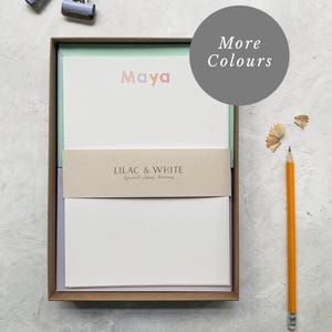 Set di scrittura regalo personalizzato per bambini per idee regalo di compleanno per bambini / Regalo personalizzato per bambini, regali per nipoti / Regalo per cassetta delle lettere