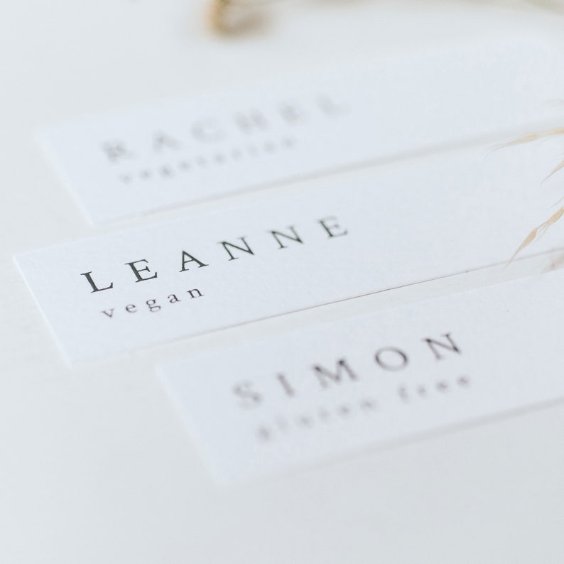 small wedding place name cards small name tags