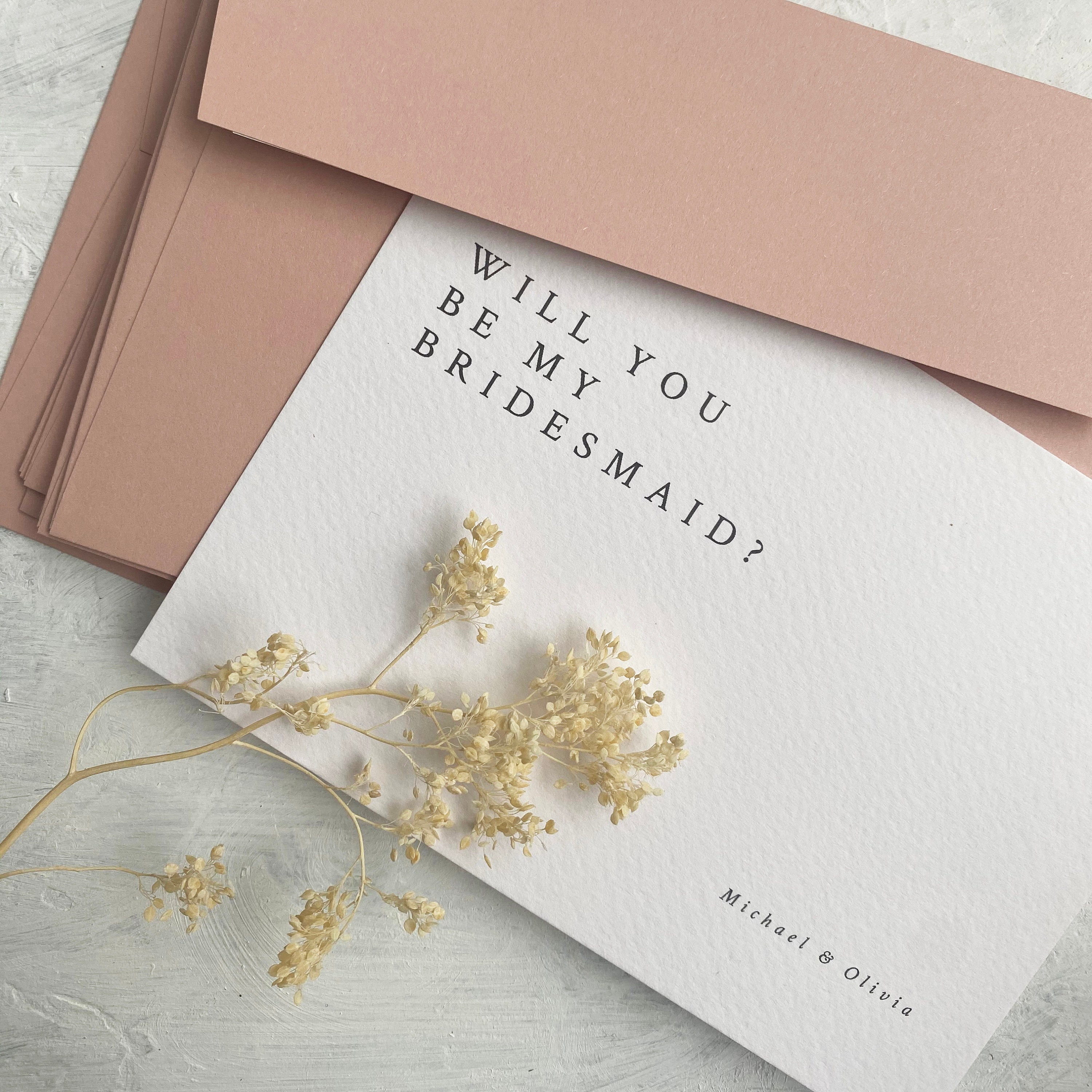 Will You Be My Bridesmaid Cards. Simple Bridesmaid