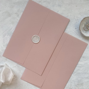 Blush Pink Wedding Envelopes | Light Pink Envelopes | C5 | A5 | C6 Postcard Envelopes